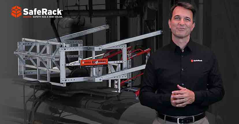 saferack safe closure loading adjustable railing system
