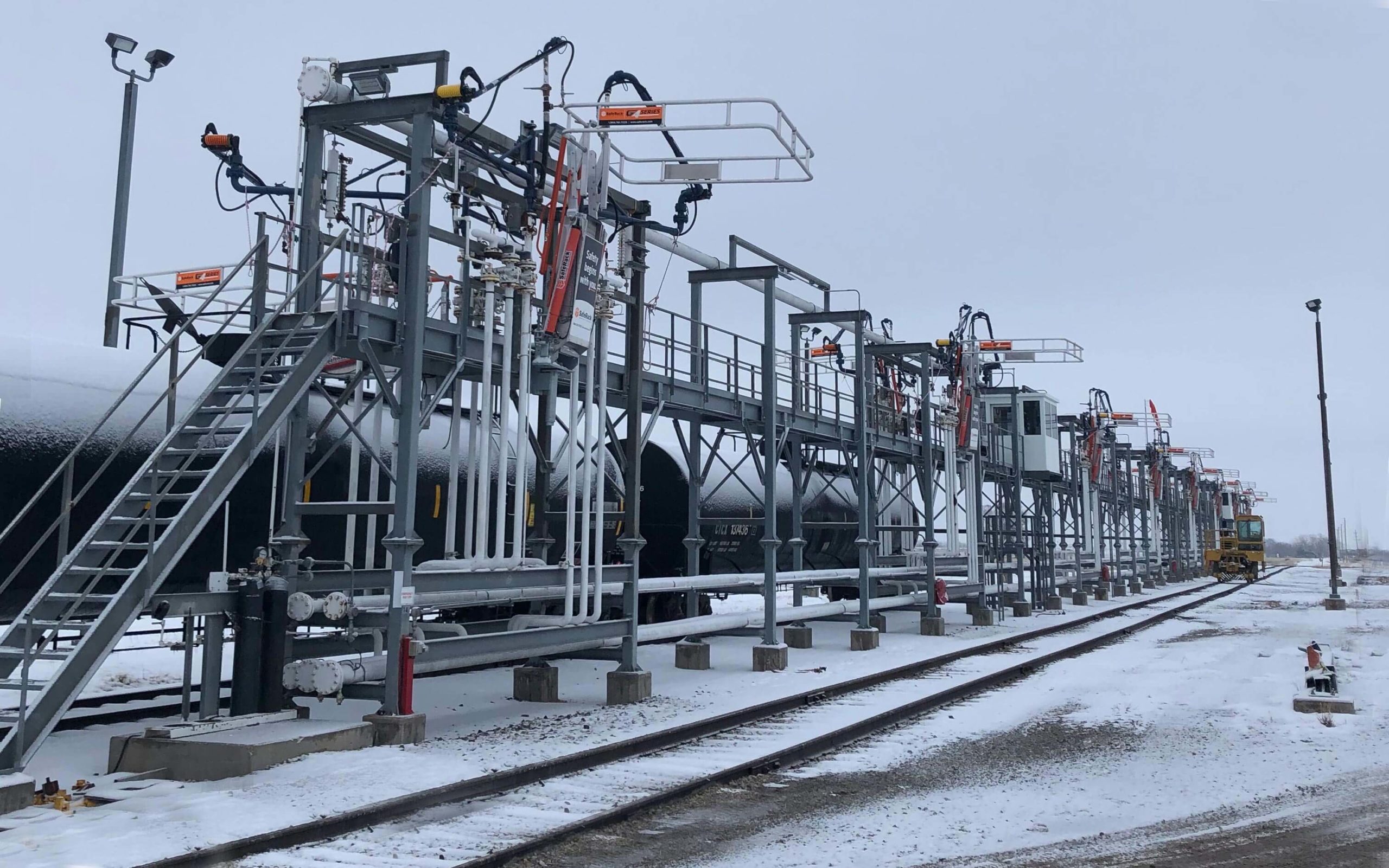 Railcar NGL Fractionation Loading Terminal