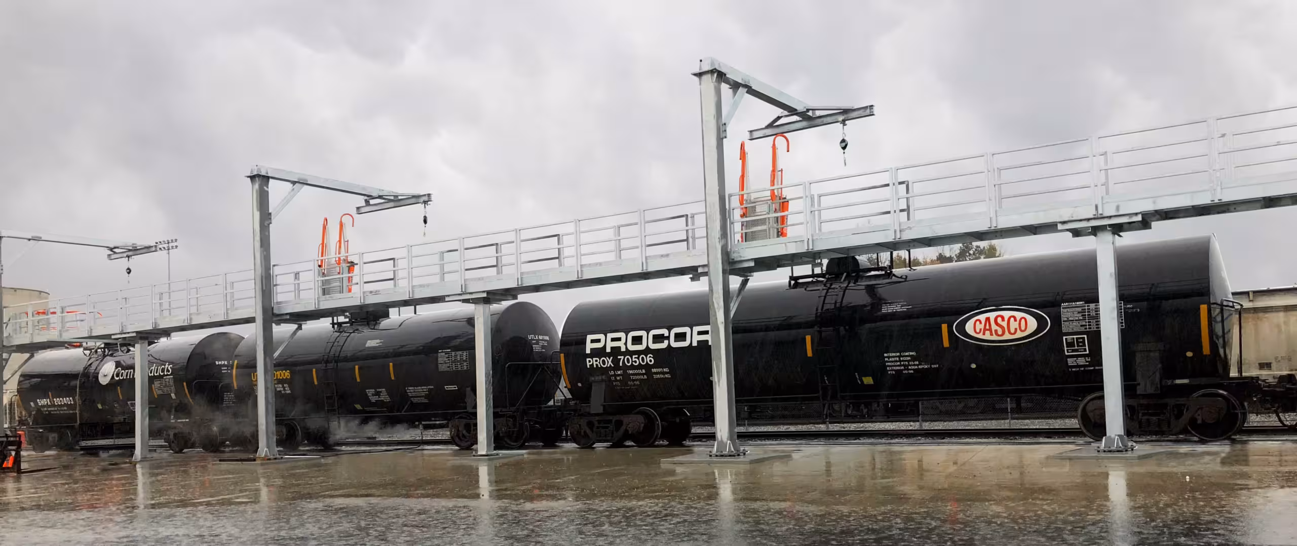Ingredion Winston Salem Nc Railcar Loading Platform And Fixed Point Lifeline Scaled