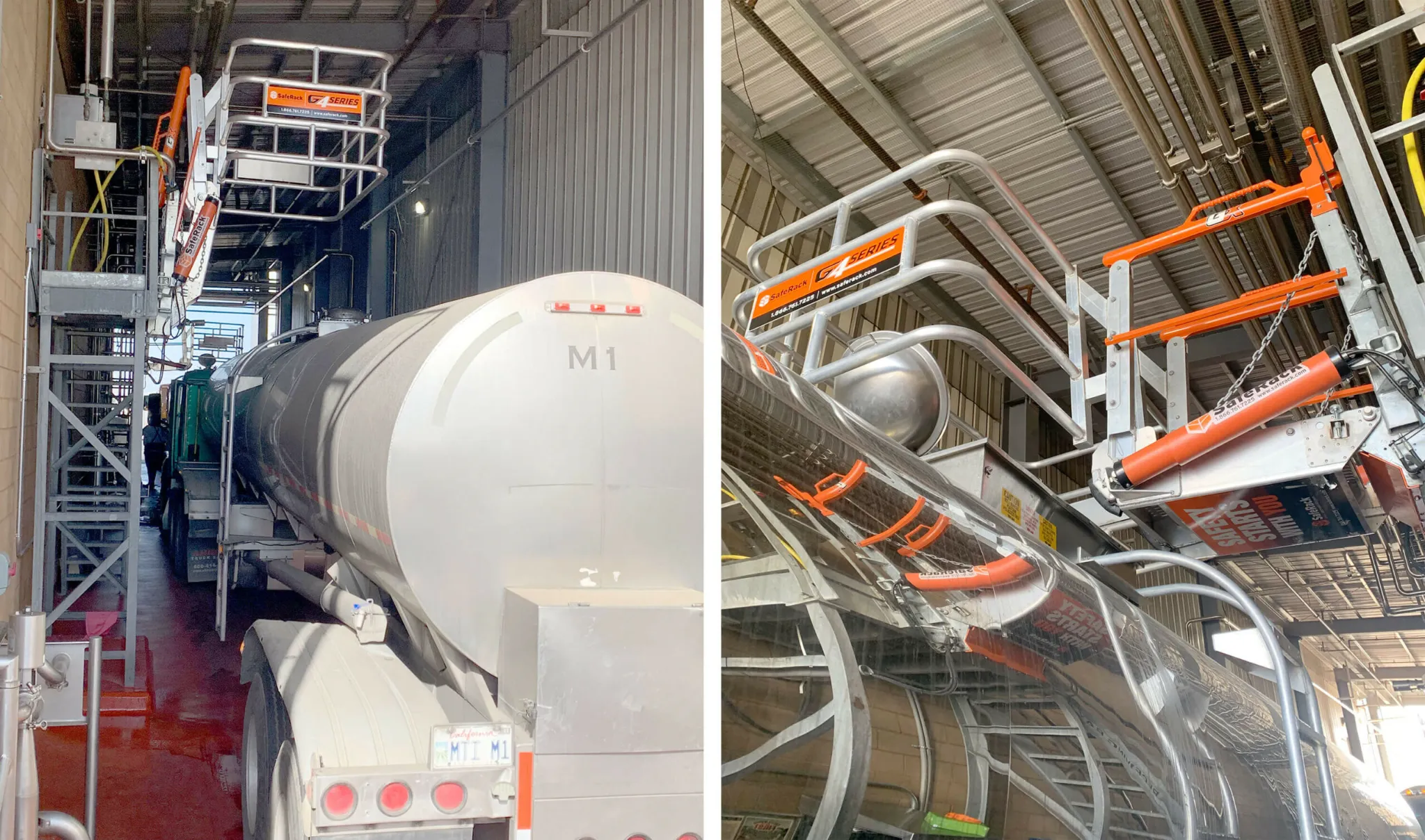 Gangway Installation for Milk Sampling
