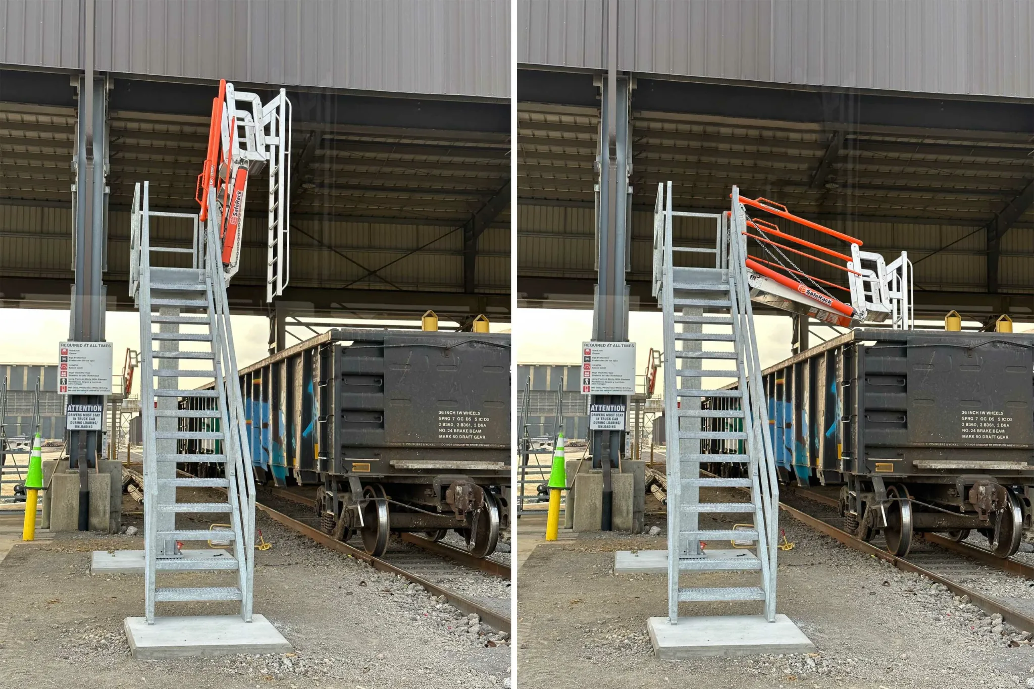 Gondola Railcar Gangway Installation