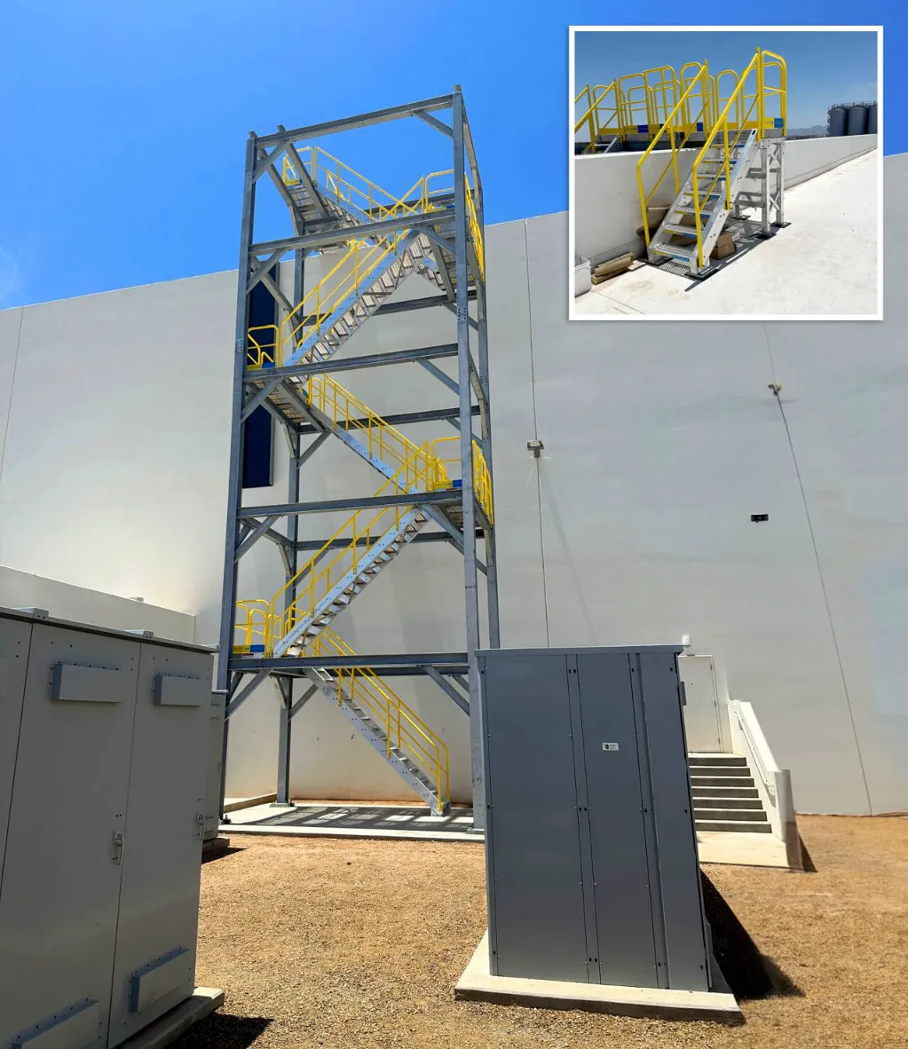 Rooftop ErectaStep Stair Tower: A Revolution in Safety for Food & Beverage Facilities
