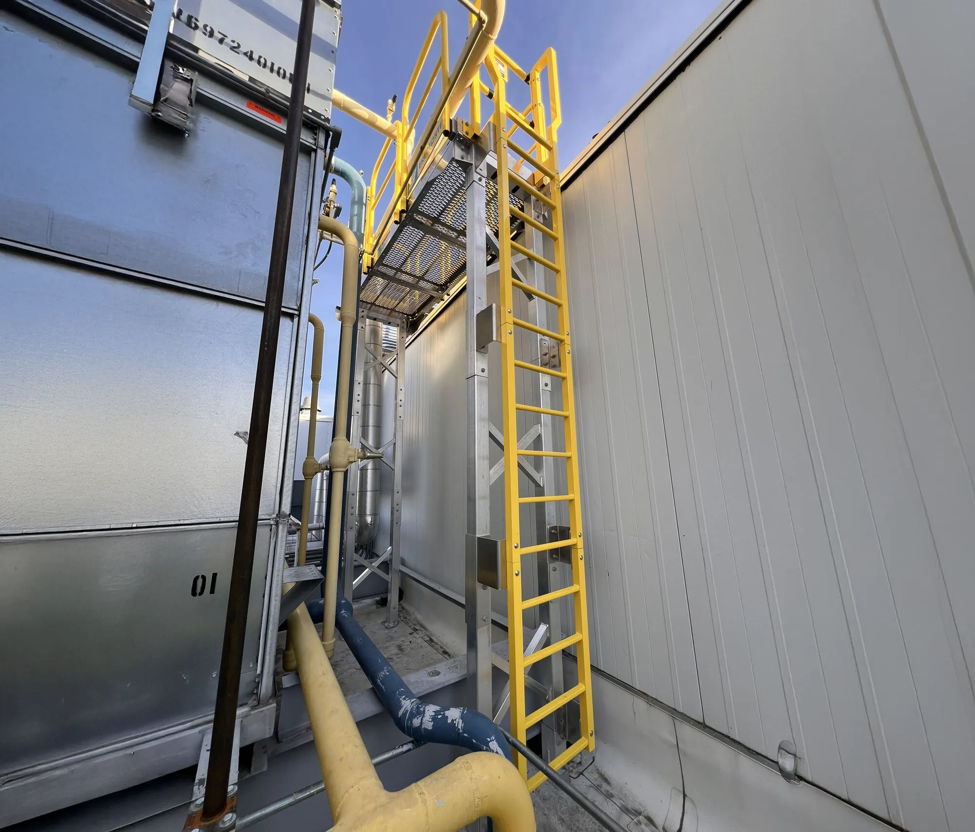 ErectaStep stair ammonia piping Montana facility