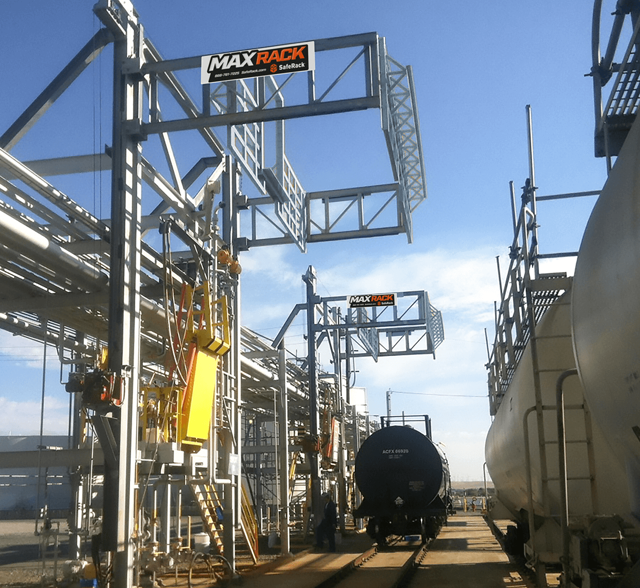 MaxRack Elevating Loading Safety Cage Platform