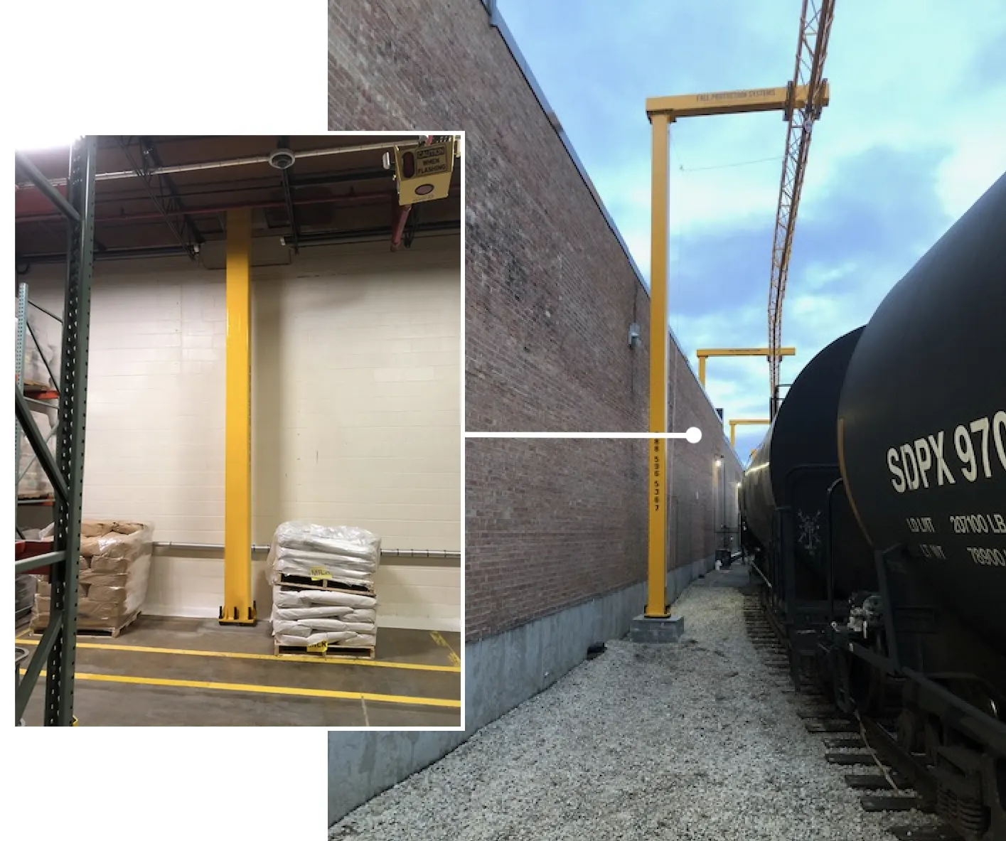 Railcar Trolley Beam Fall Protection detail