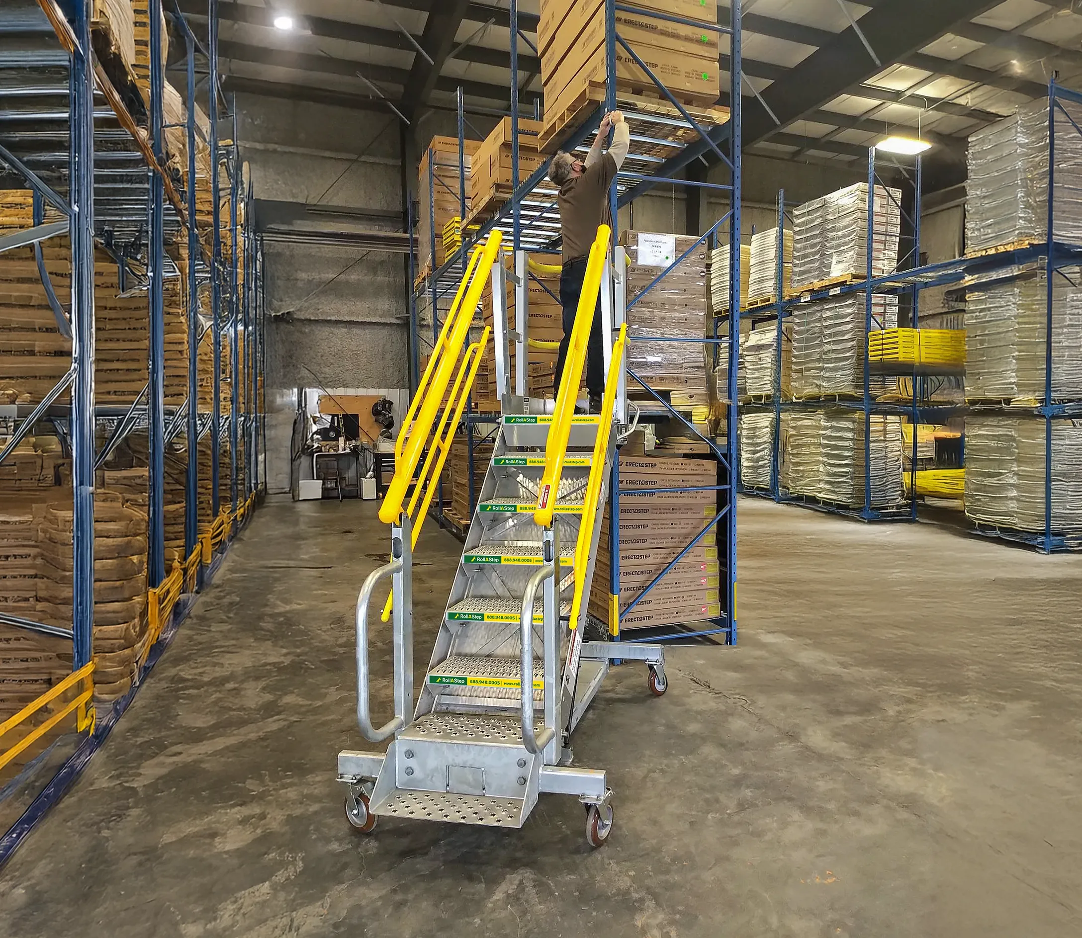 RollaStep-G-Series- Warehouse Access stair