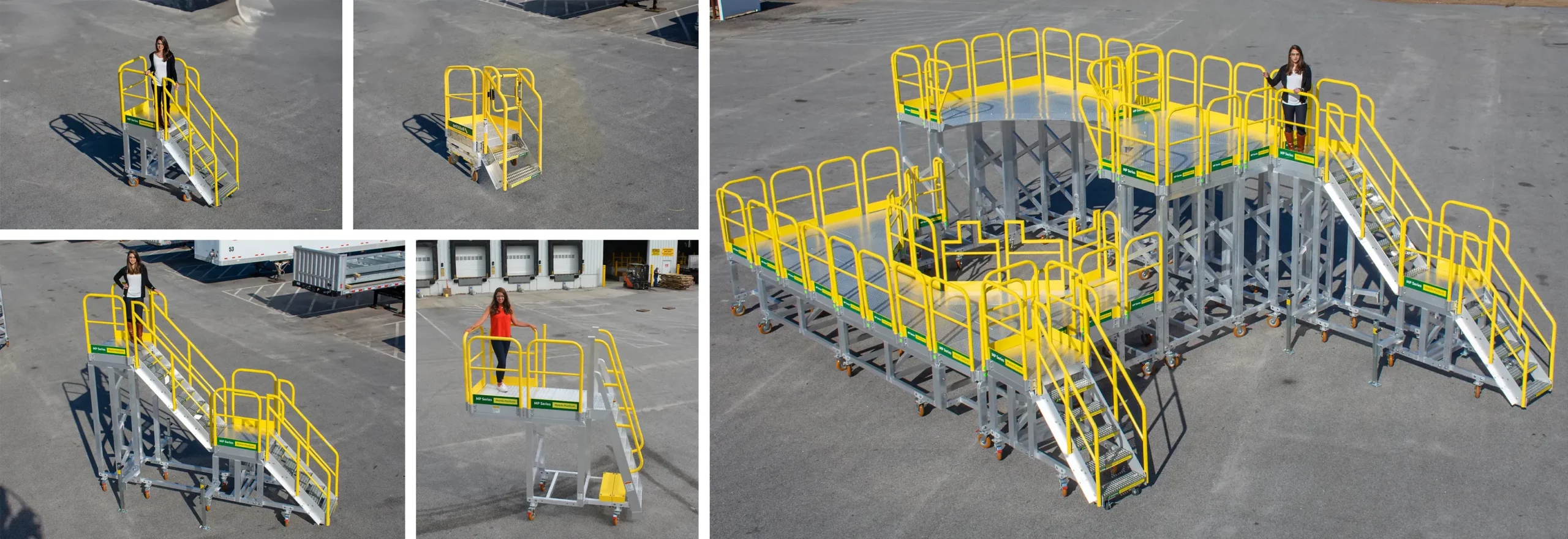 RollaStep MP work platform application examples