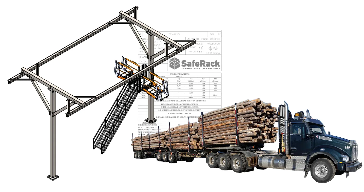 log trailer fall protection graphic
