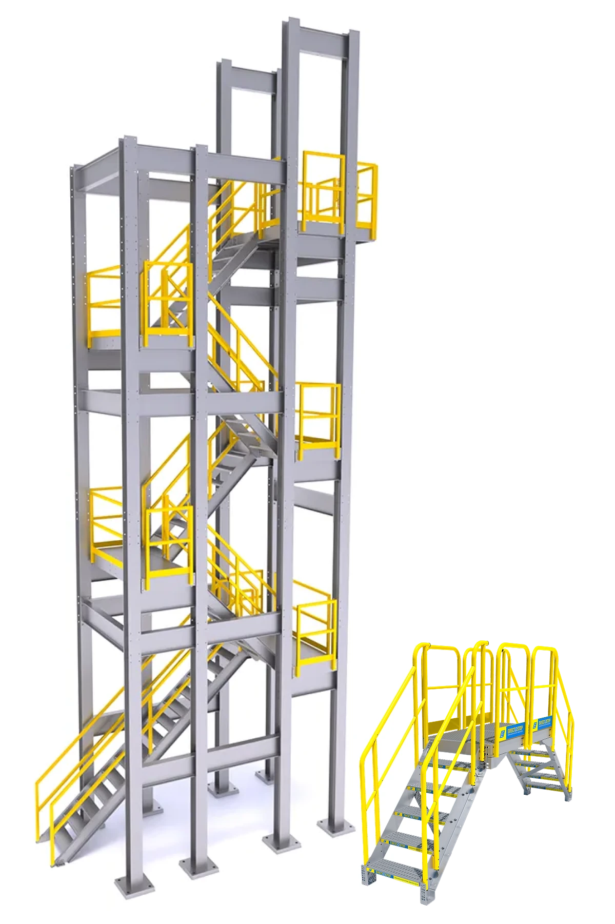 roof access and roof top stairs configuration